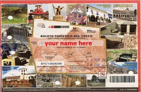 Biglietto turistico Cusco di 10 giorni
