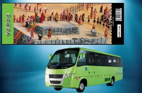 Inti Raymi 2027 Ticket. Grüner Bereich + Reisebus