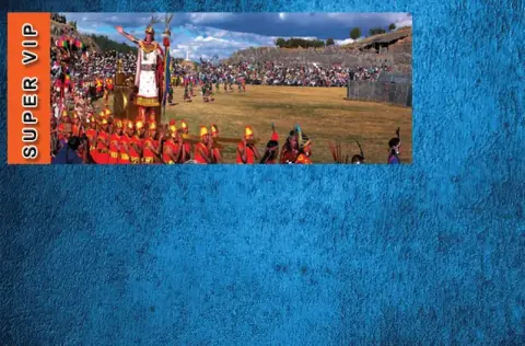 Inti Raymi 2027-Ticket. Orangefarbener Abschnitt